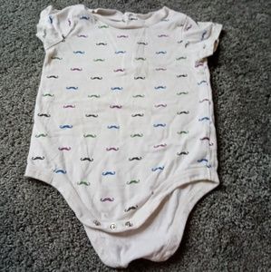 Mustache onsie